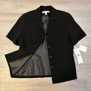 Josephine Chaus Black Short Sleeve Blazer Jacket